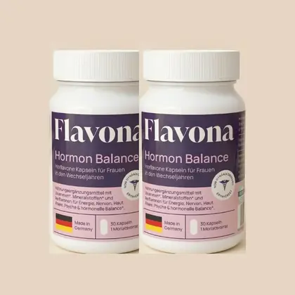 2x Flavona | Hormon Balance Isoflavone Kapseln