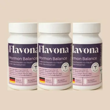 3x Flavona | Hormon Balance Isoflavone Kapseln